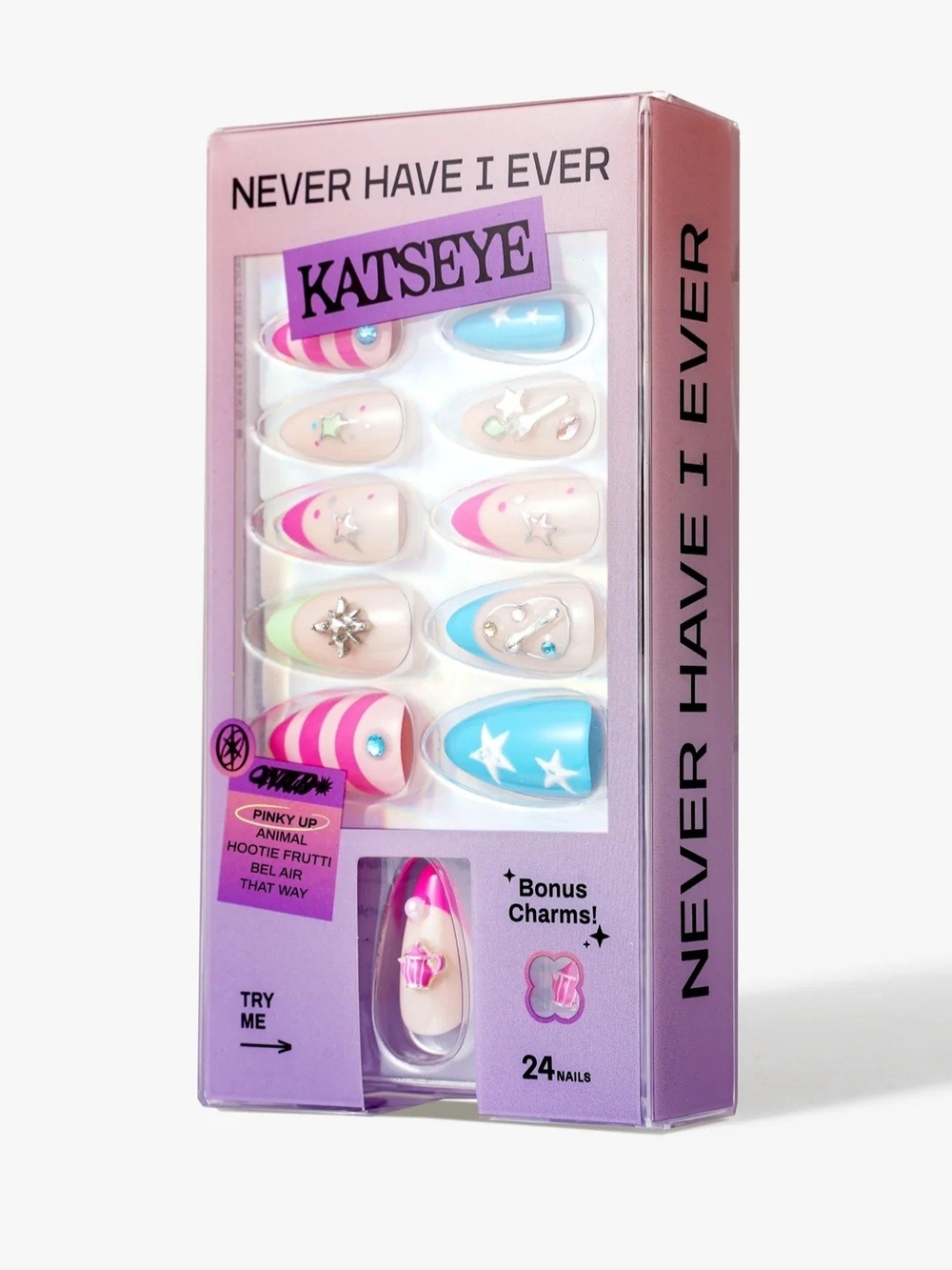 KATSEYE PRESS ON NAILS PINKY UP!
